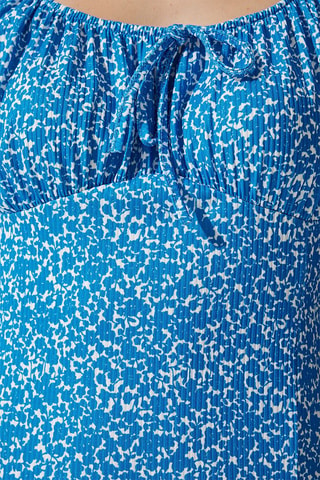 Robe fourreau - Bleu et blanc