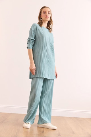 Tunique et pantalon palazzo - Vert