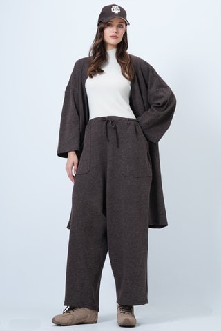 Gilet long et pantalon - Gris