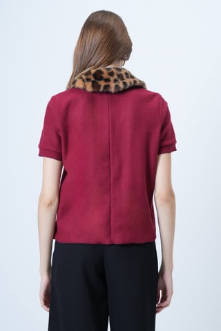 Chemisier - Noir, rouge et marron