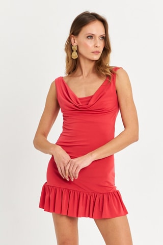 Robe droite - Orange