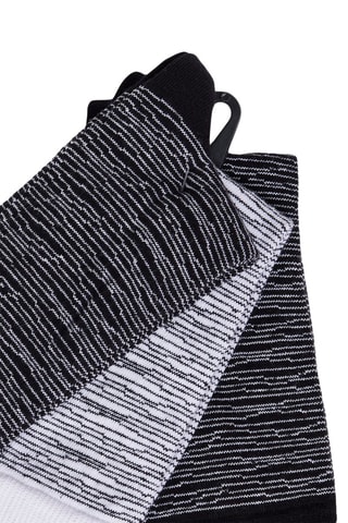 3 paires de chaussettes - Blanc, noir et gris