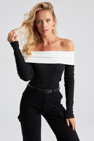 Top - Blanc et noir