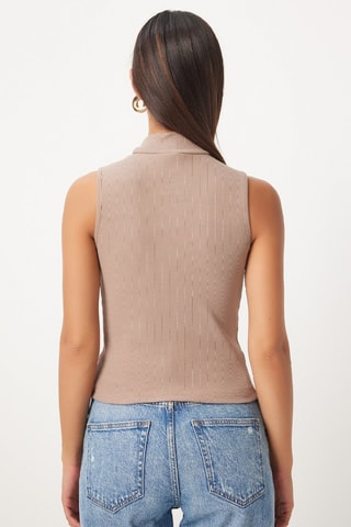 2 tops - Beige et rouge