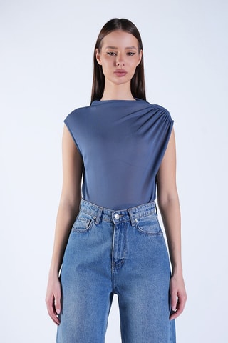 Top sans manches - Bleu