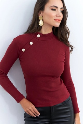 Blouse regular - Rouge
