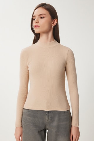 Top slim - Beige