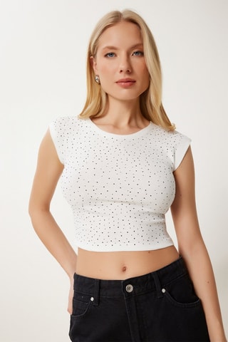 Crop top - Blanc