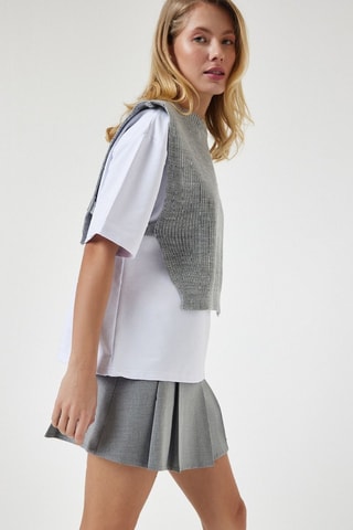 Crop top - Gris
