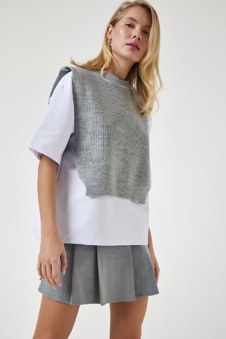 Crop top - Gris