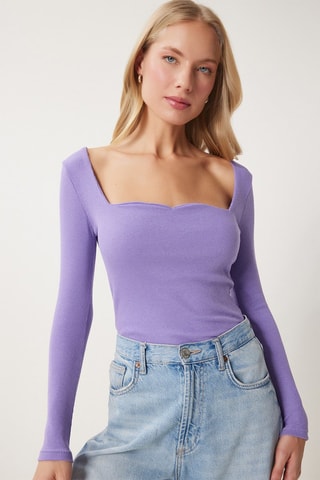 2 tops - Blanc et violet