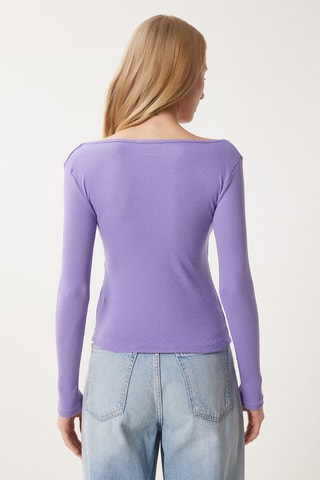 2 tops - Blanc et violet