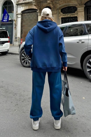 Sweat à capuche et jogging - Bleu