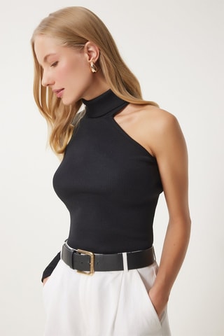 Top slim - Noir