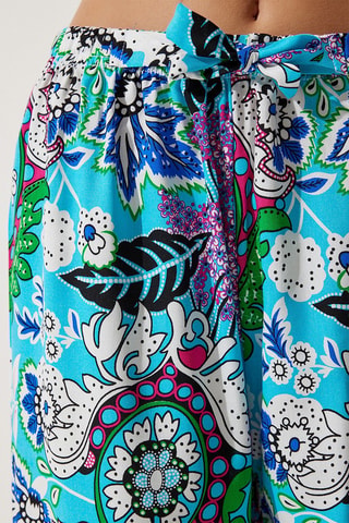 Pantalon palazzo - Bleu