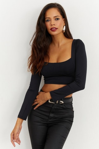 Crop top Noir - Noir