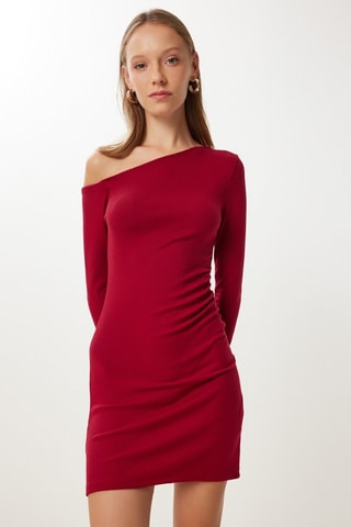 Robe fourreau - Rouge