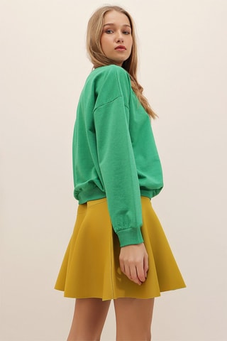 Sweat - Vert et jaune