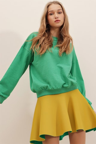 Sweat - Vert et jaune