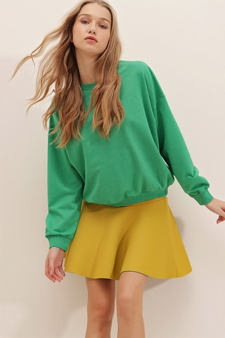 Sweat - Vert et jaune