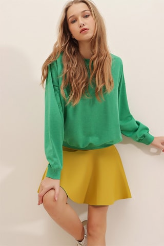 Sweat - Vert et jaune