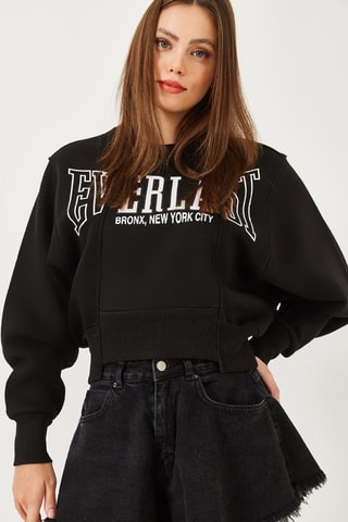 Sweat oversize - Blanc et noir