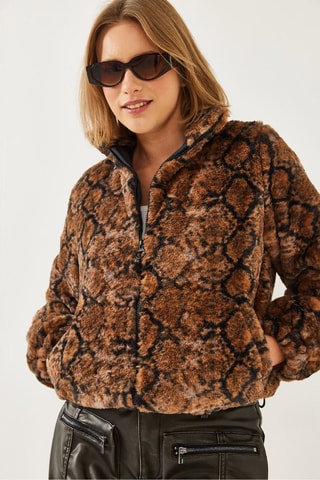 Veste - Noir et marron