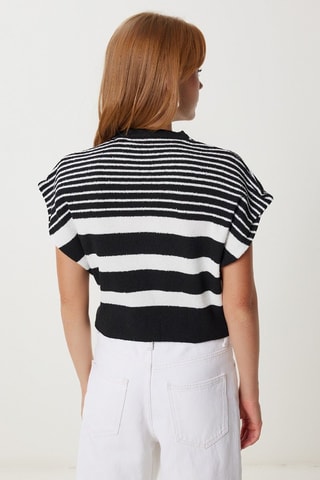 Blouse - Blanc et noir