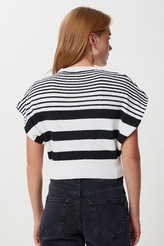 Blouse - Blanc et noir