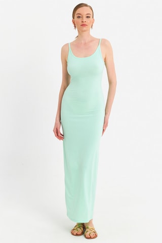 Robe longue - Vert