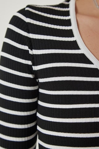 Crop top - Blanc et noir