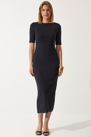 Robe fourreau - Noir