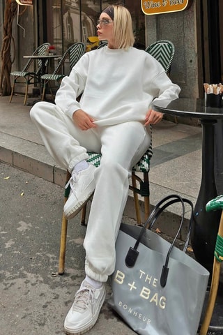 Sweat et jogging - Blanc