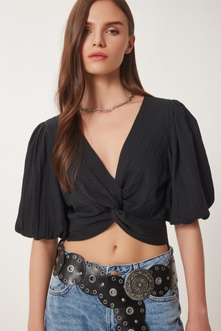 Crop top - Noir
