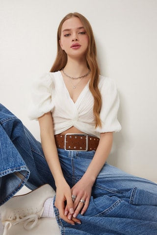 Crop top - Blanc