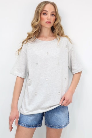 T-shirt oversize - Gris