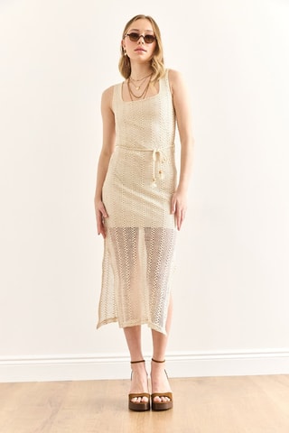 Robe en dentelle - Beige