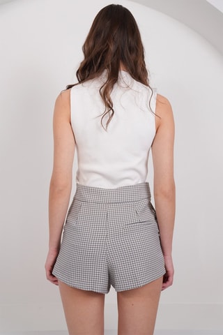 Short taille haute - Beige