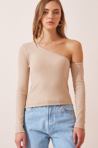 Top asymétrique - Rose