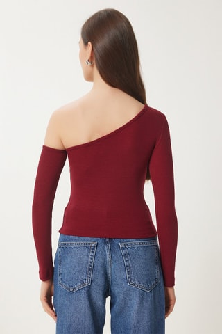 Top asymétrique - Rouge