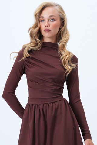 Robe regular - Marron