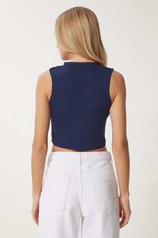 Crop top - Bleu