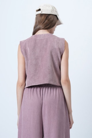 Gilet de costume en velours - Violet
