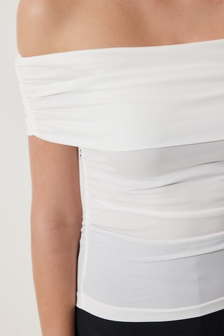 Top  cobalt - Blanc