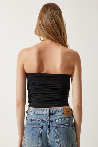 Top bustier - Noir