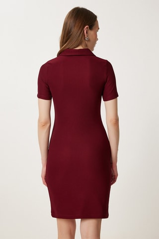 Robe fourreau - Rouge
