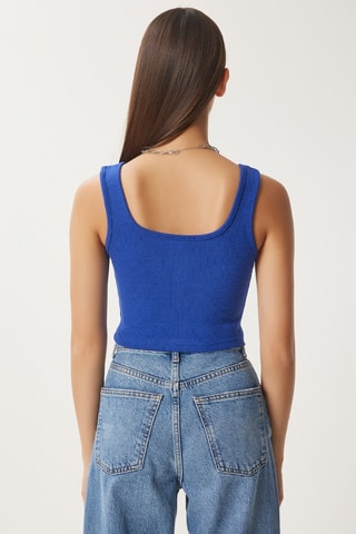 Crop top - Bleu