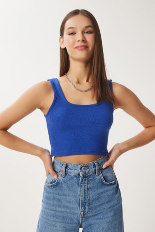 Crop top - Bleu