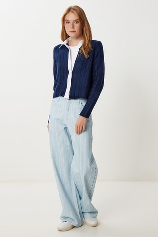 Gilet en laine - Bleu