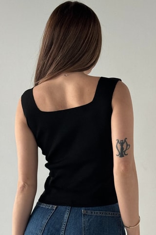 Top sans manches - Noir